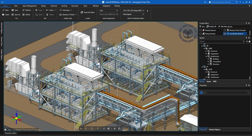 Hexagon améliore la conception industrielle avec Intergraph Smart 3D Version 14 et l'intégration des jumeaux numériques