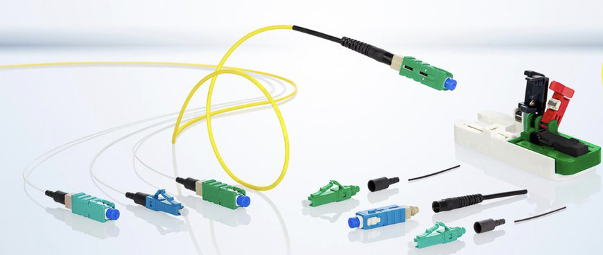 Metz Connect: Connecteur fibre optique mono- et multimode à confectionner sur le terrain avec Opto-Elast