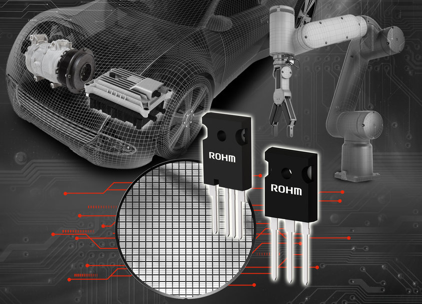 Les nouveaux IGBT 1200V de ROHM présentent des caractéristiques de faible perte à la pointe de l’industrie* avec une tolérance élevée aux courts-circuits