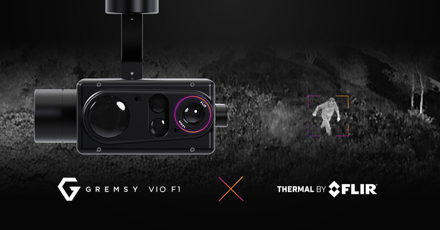 Gremsy, partenaire de Thermal by FLIR, fournit la charge utile du drone Vio destiné à la sécurité 